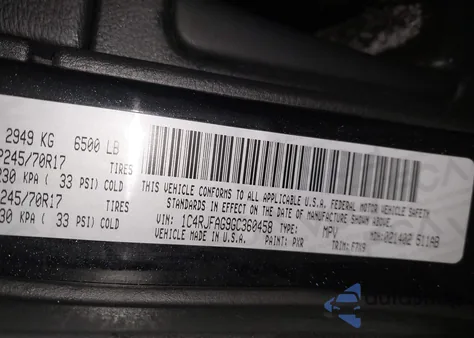 2016 Jeep Grand Cherokee Laredo из США, поврежденный, VIN 1C4RJFAG9GC360458